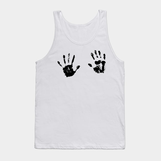 Handprint Tank Top by hippohost